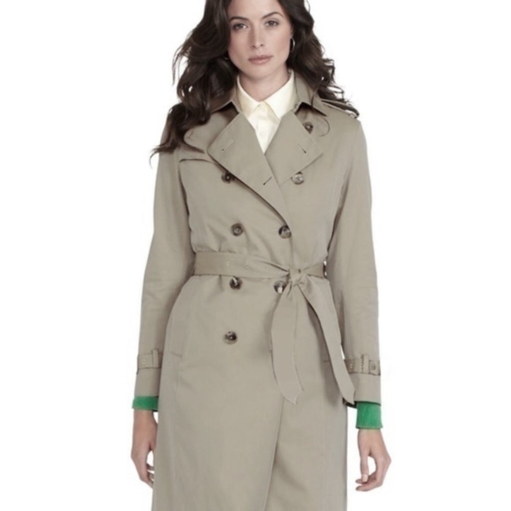 BROOKS BROTHERS Trench Coat with Wool Zip Out Lining